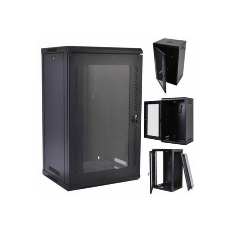 Infini 12U 600*600 Wall Mount Rack / Cabinet Tempered Glass Door Server Data Cabinet