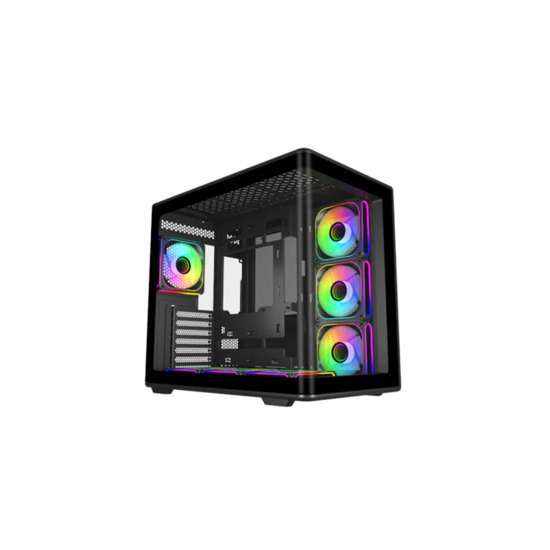 Cooler Master Elite 600 TG ATX Mid-Tower PC Case with USB-C Port ARGB (Black E600-KGNN-S02 | White E600-WGNN-S02)
