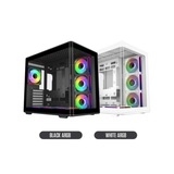 Cooler Master Elite 600 TG ATX Mid-Tower PC Case with USB-C Port ARGB (Black E600-KGNN-S02 | White E600-WGNN-S02)