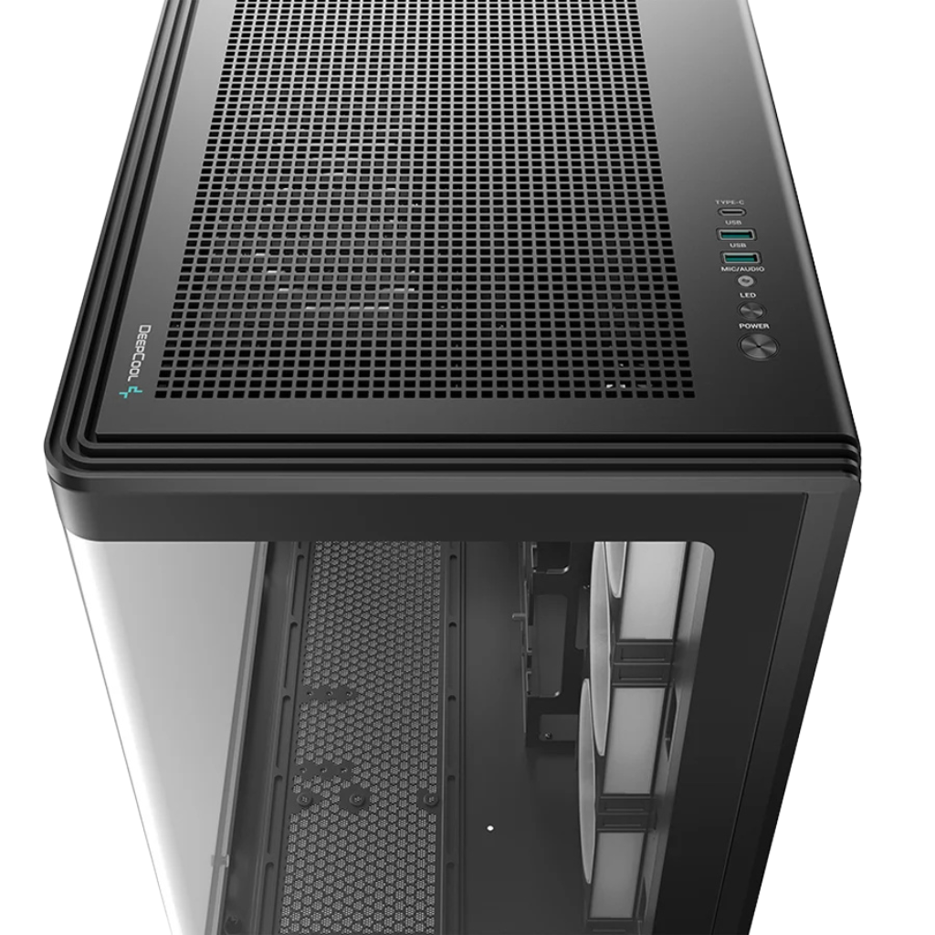 DeepCool CG590U 5F Panoramic Seamless Single-Curve Glass ATX PC Case Black R-CG590U-BKAGA5-G