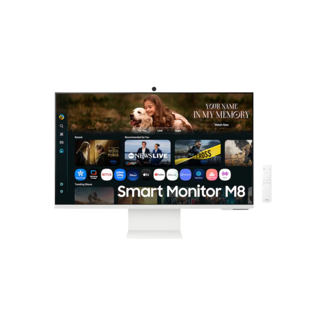 Samsung M8 M80F LS32FM803UEXXP 32" VA 60Hz 4K 3840*2160 4ms GTG Vision AI Smart Monitor with Tilt, Pivot & Height Adjustment (White)