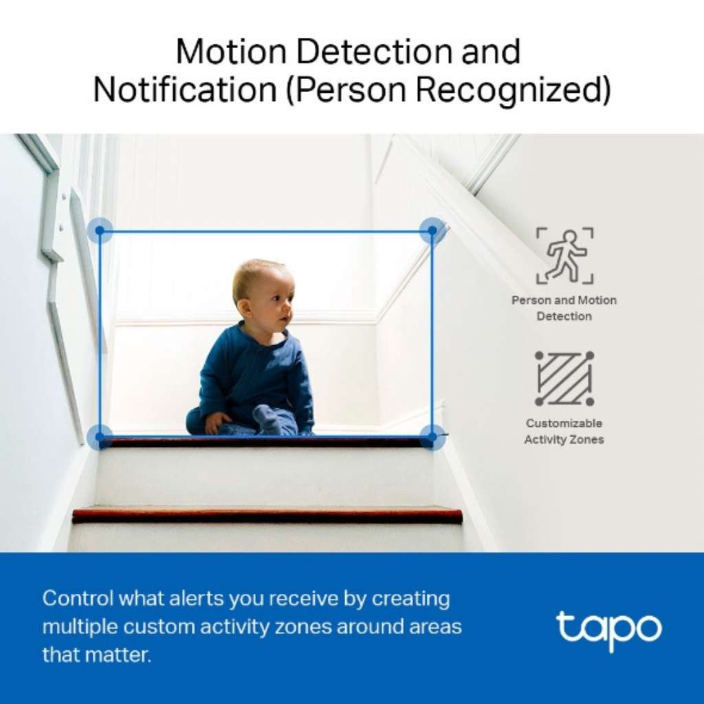 TP-Link Tapo C110 2K 3MP Home Wi-Fi Security Camera - Night Vision, Two-Way Audio, Motion Detection