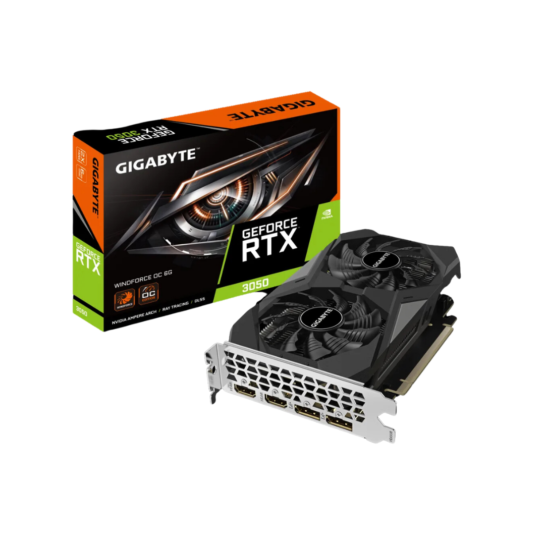 Gigabyte RTX 3050 Windforce OC 6GB Graphics Card GV-N3050WF2OC-6GD