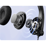 Edifier CC100 Wired Mono Headset with Microphone Built-in mics with AI noise canceling