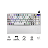Asus ROG Azoth White 96% Wireless Analog Gaming Keyboard M902 (ROG HFX V2 Magnetic Switch)