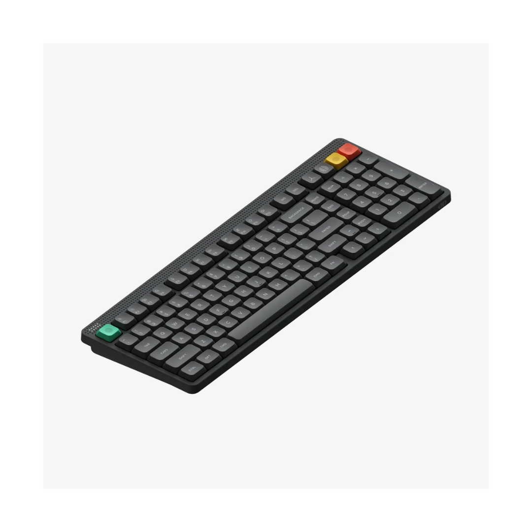 Nuphy Node100 Low-Profile Gray / Blush Nano Keyboard
