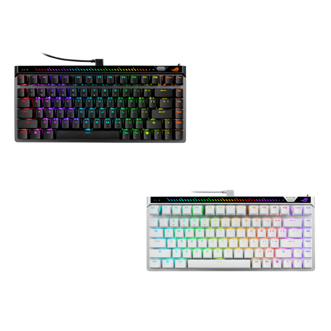 Asus ROG Falchion Ace 75HE 75% Wired Analog White Gaming Keyboard M705 (ROG HFX V2 Magnetic Switch)