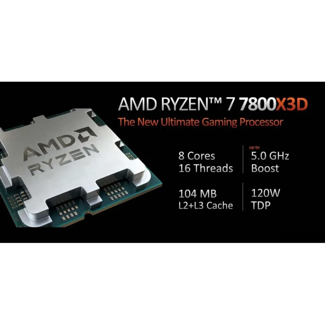 AMD Ryzen 7 7800X3D 4.2-5.0GHz 8-Core 16Threads Processor Boxed