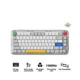 Nuphy Kick75 IO Tape Gray / Blush Nano Keyboard