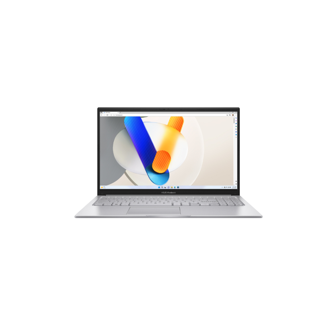 Asus Vivobook X1504VA-BQ5536WSM Laptop (Cool Silver) | 15.6" FHD 1920x1080 | Core 5 120U | 16GB D5 RAM | 512GB SSD | Intel UHD Graphics | Win11 Home | MS Office Home 2021+MS 365 | Asus Backpack