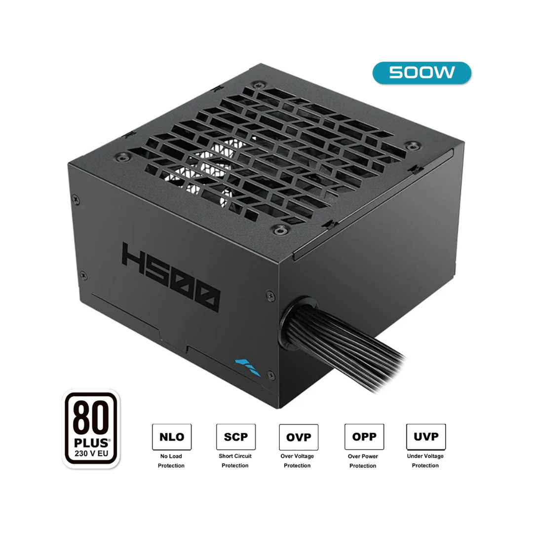 Sama H500 Black 500W 80+ ATX 2.5 Non-Modular Power Supply H0500-BKSHW001-US