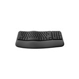 Logitech Wave Keys Ergonomic Bluetooth Wireless Keyboard with Cushioned Palm Rest ( Black 920-012281 | White 920-012282 )