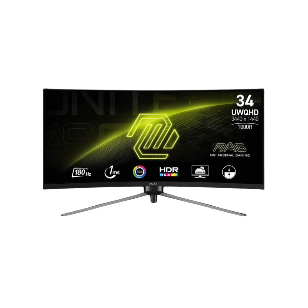 MSI MAG 345CQR 34" Curve VA 180Hz UWQHD (3440x1440) HDR 1ms (MPRT) 1000R Gaming Monitor (Black) Pre-Order