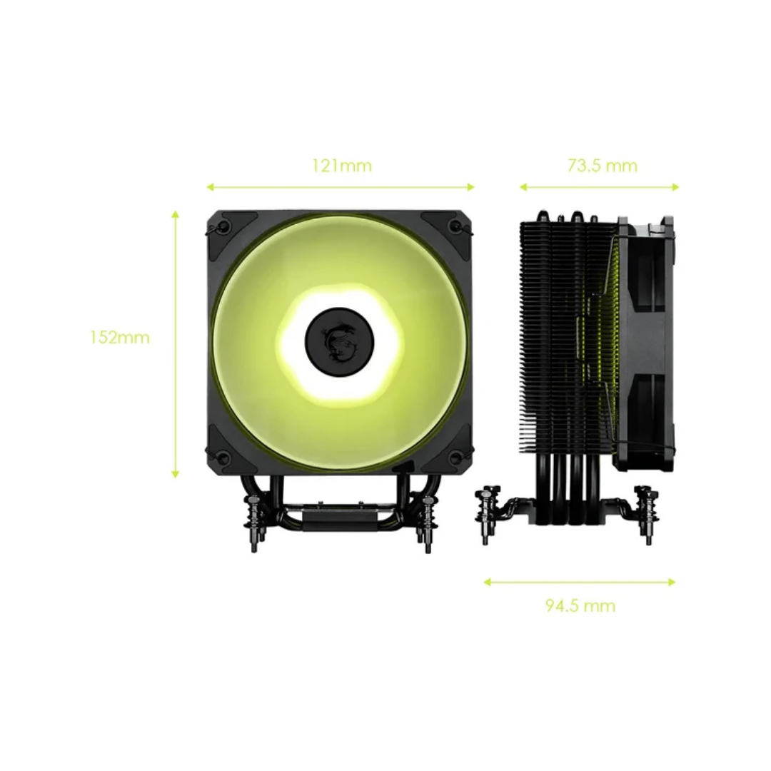 MSI MAG COREFROZR AA13 Black ARGB CPU Cooler Fan