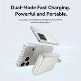 Vention 10000mAh 22.5W Magnetic Wireless Powerbank (1xUSB-C, 1xUSB-A) Gray FKQH0-TY