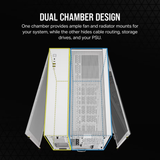 Corsair 2500X White Dual Chamber Case CC-9011266-WW