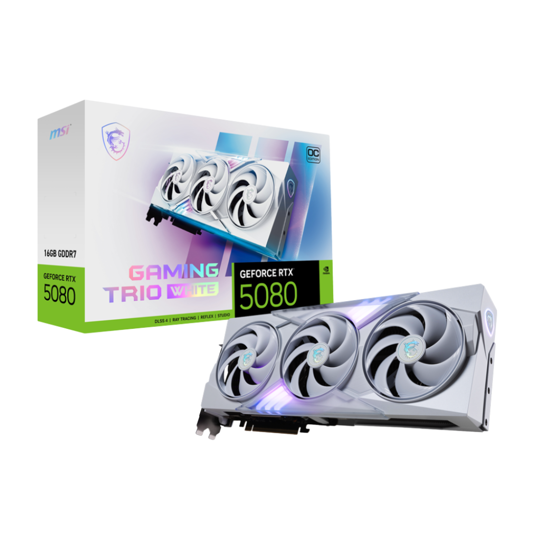 MSI RTX 5080 16G Gaming Trio 16G OC WHITE Graphics Card