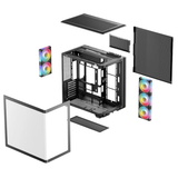 DeepCool CG590U 5F Panoramic Seamless Single-Curve Glass ATX PC Case Black R-CG590U-BKAGA5-G