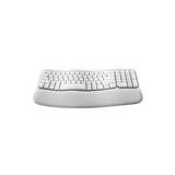 Logitech Wave Keys Ergonomic Bluetooth Wireless Keyboard with Cushioned Palm Rest ( Black 920-012281 | White 920-012282 )