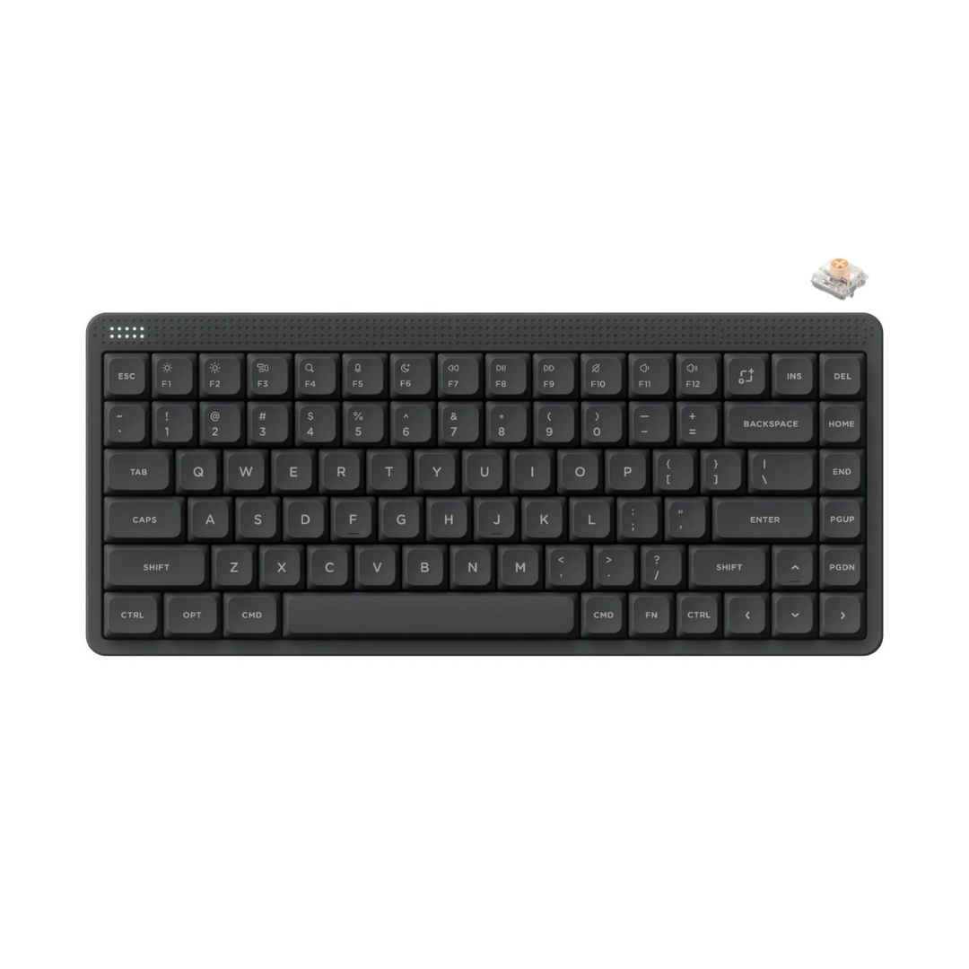 Nuphy Node75 Low-Profile Gray / Blush Nano Keyboard
