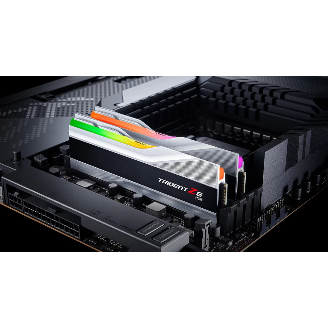 G.Skill Trident Z5 RGB 64GB 2X32G DDR5 6000MT/s White Desktop Memory F5-6000J3040G32GX2-TZ5RW