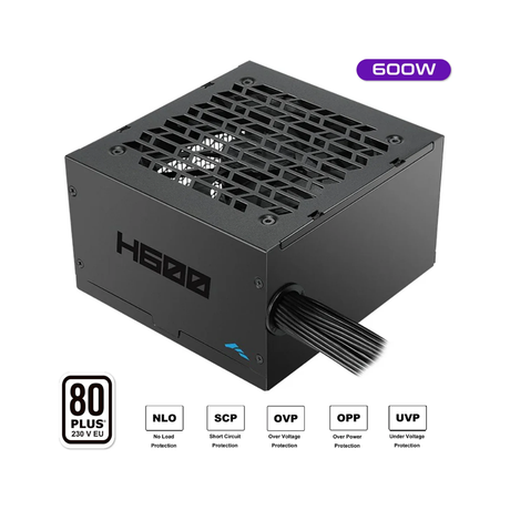 Sama H600 Black 600W 80+ ATX 2.5 Non-Modular Power Supply H0600-BKSHW001-US