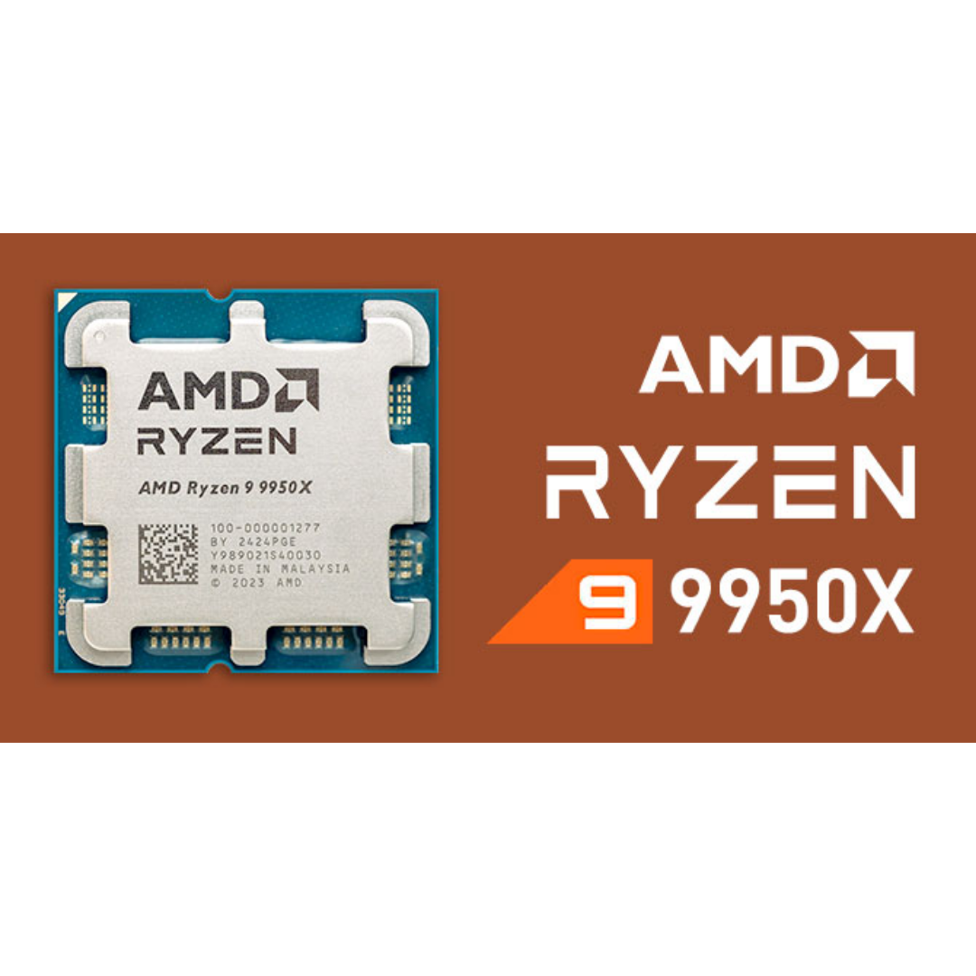 AMD Ryzen 9 9950X 16-Cores 32-Threads 80MB Cache Desktop Processor Tray