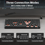 Nuphy Node75 Low-Profile Gray / Blush Nano Keyboard