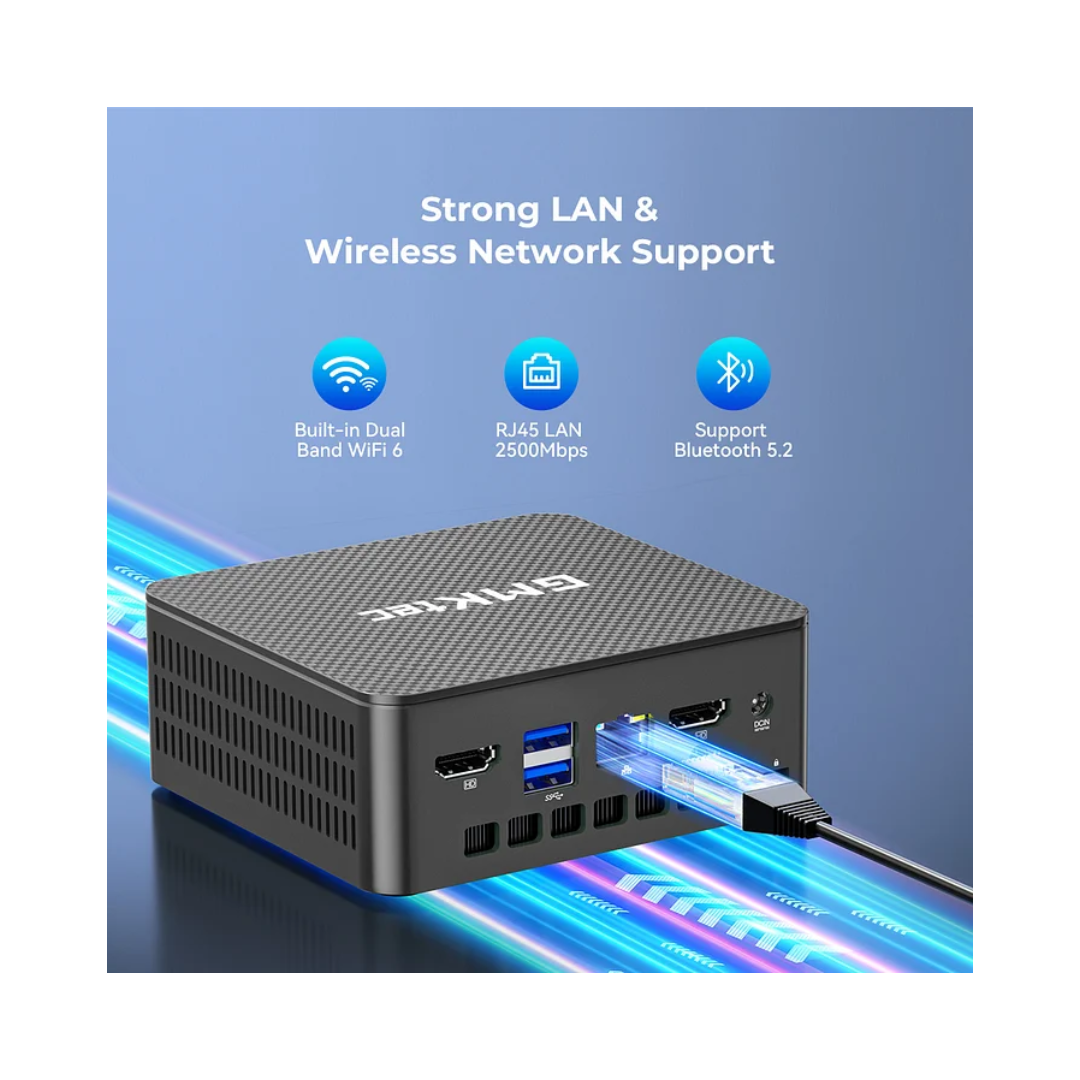 GMKtec G3 Pro NucBox Mini PC (Black) - Intel Core i3-10110U | 16GB DDR4 | 512GB M.2 | WiFi 6 | 2.5G | Windows 11 Pro
