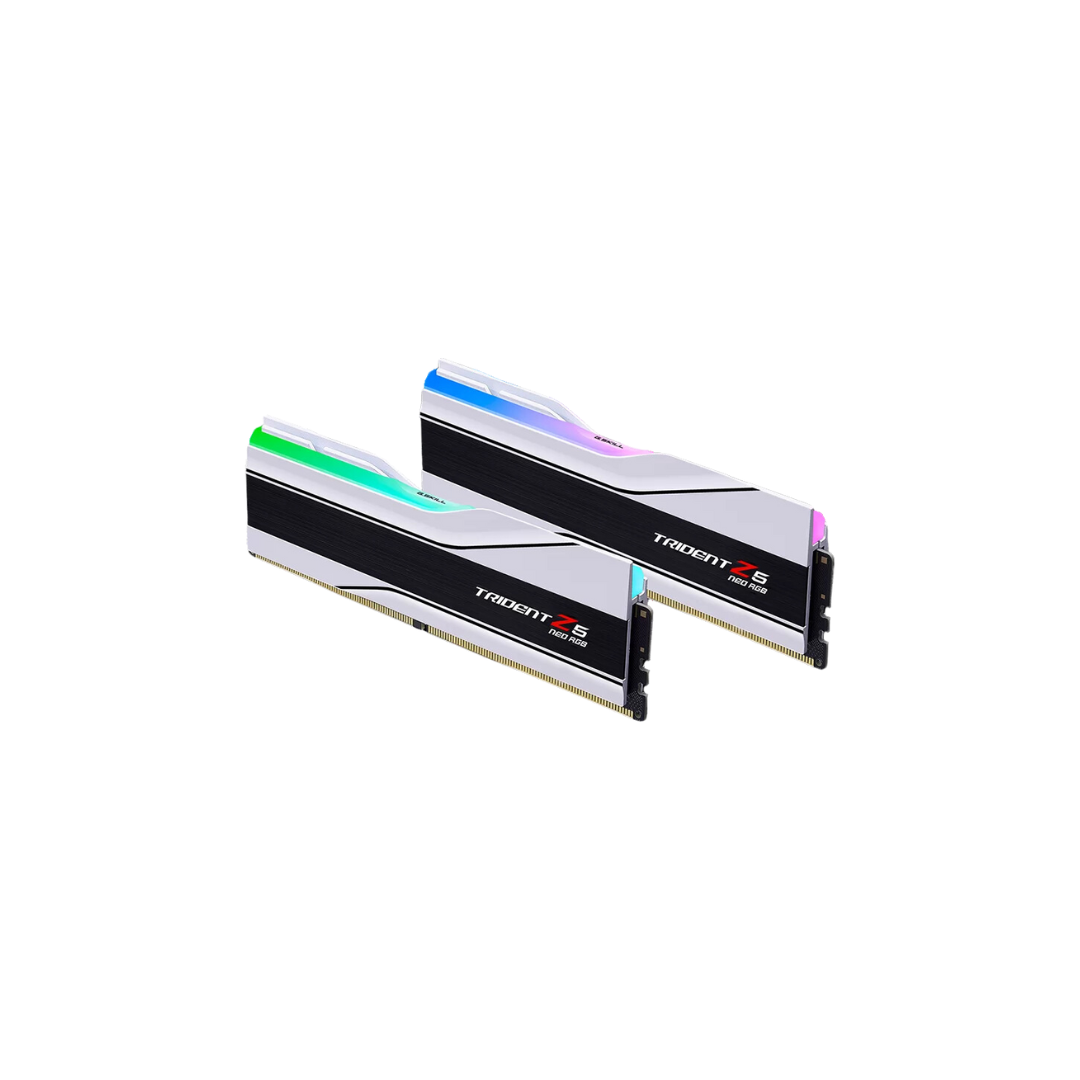 G.Skill Trident Z5 Neo RGB 32GB (2x16GB) DDR5 6000MT/s CL30-36-36-96 1.35V RAM | Desktop Memory | White | Kit of 2 | F5-6000J3036F16GX2-TZ5NRW