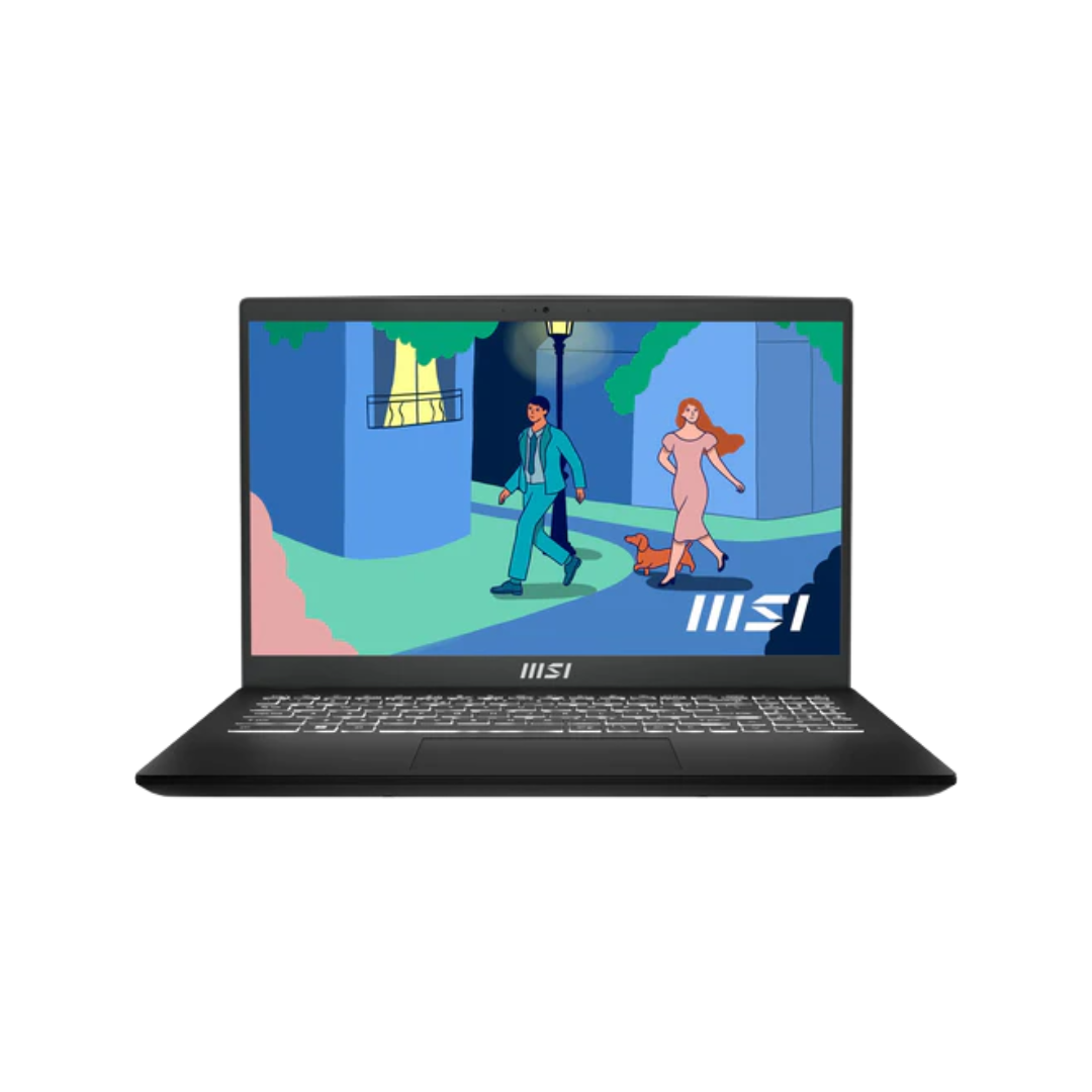 MSI Modern 15 B7M-277PH Laptop (Classic Black) | 15.6" FHD (1920x1080) | Ryzen 7 7730U | 16GB RAM | 512GB SSD | AMD Radeon Graphics | Windows 11 Home | MSI Sleeve Bag