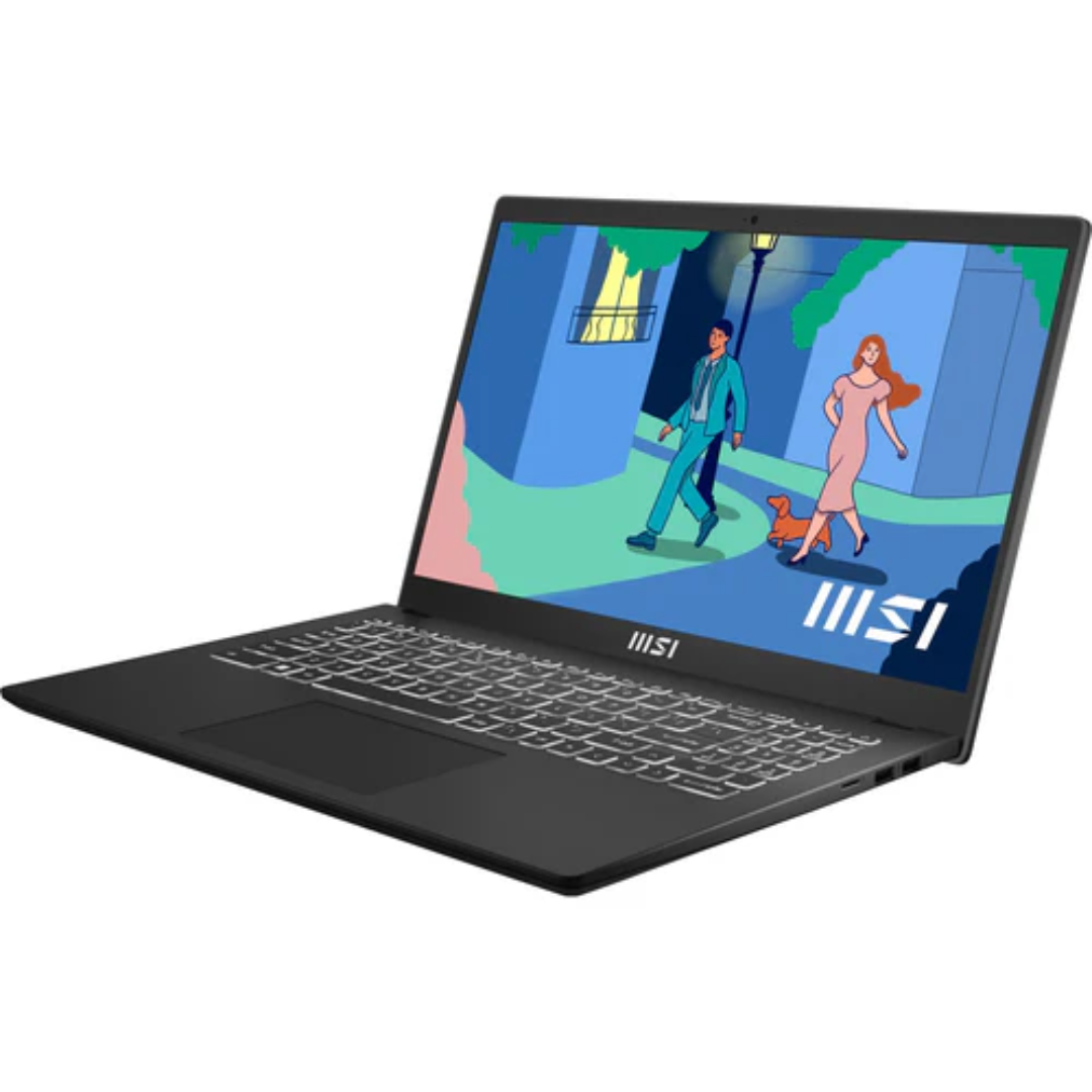 MSI Modern 15 B7M-277PH Laptop (Classic Black) | 15.6" FHD (1920x1080) | Ryzen 7 7730U | 16GB RAM | 512GB SSD | AMD Radeon Graphics | Windows 11 Home | MSI Sleeve Bag