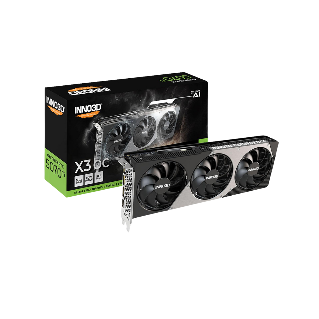 INNO3D RTX4070Ti ジャンク Inno3D RTX 5070 Ti X3 OC 16GB SFF GDDR7 N507T3-16D7-176068N