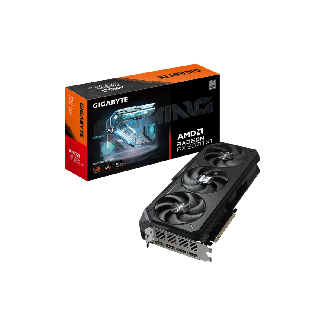 Gigabyte RX 9070 XT Gaming OC 16G GV-R9070XTGAMING-OC-16GD Radeon Graphics Card