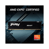 Kingston Fury Beast 8GB single DDR5 6000MT/s CL30 KF560C30BBE-8 Desktop Memory