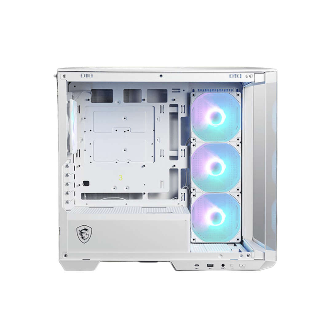 MSI MAG PANO M100R PZ White Mid Tower Case (4*120mm ARGB Fans)