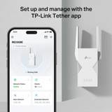 TP-Link RE235BE BE3600 3.6 Gbps Dual-Band Wi-Fi 7 EasyMesh Compatible Range Extender App
