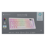 Tecware Spectre Evo 75 WHITE LCD 3-Mode Gaming Keyboard ( Switch: Purple Tactile | Blue Linear )
