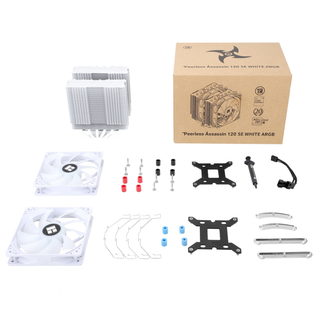 Thermalright Peerless Assassin PA 120 SE White ARGB CPU Air Cooler TL-C12CW-S