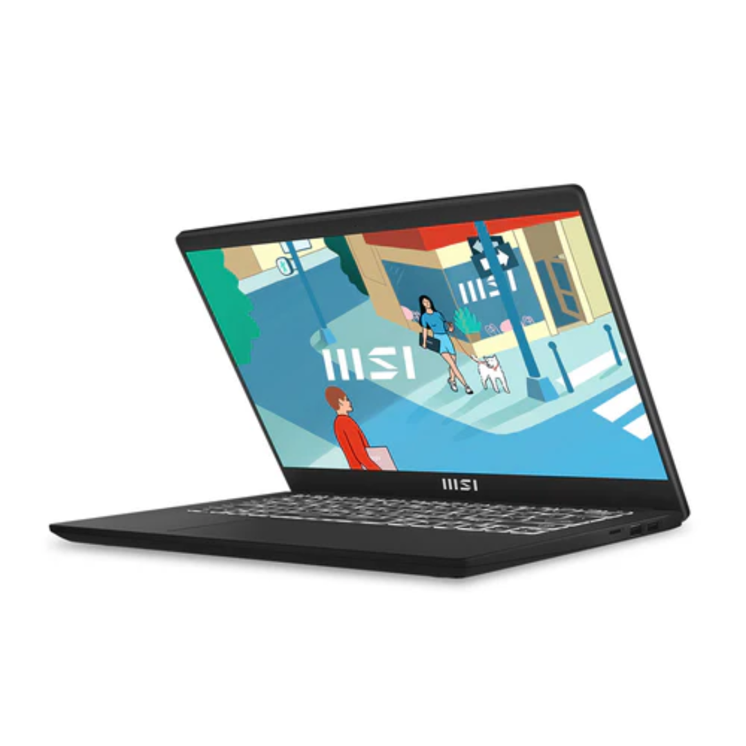 MSI Modern 14 C7M-269PH Laptop (Classic Black) | 14" FHD (1920x1080) IPS | Ryzen 7 7730U | 16GB RAM | 512GB SSD | RX Vega Graphics | Windows 11 Home | MSI Sleeve Bag