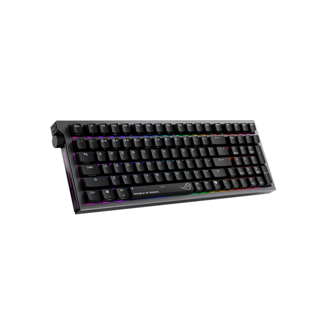 Asus ROG Strix Morph Black 96% Tri-Mode Hot Swappable RGB Wireless Mechanical Gaming Keyboard X903 (ROG NX Snow V2 Linear Switch | ROG NX Storm V2 Linear Switch)