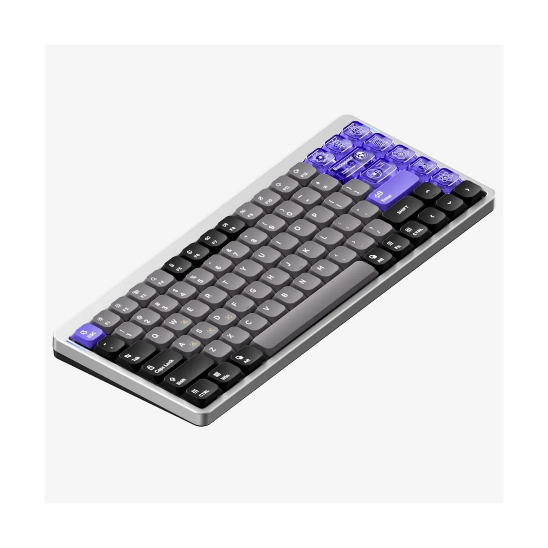 Nuphy Air75 HE Silver / Magnetic Jade Keyboard