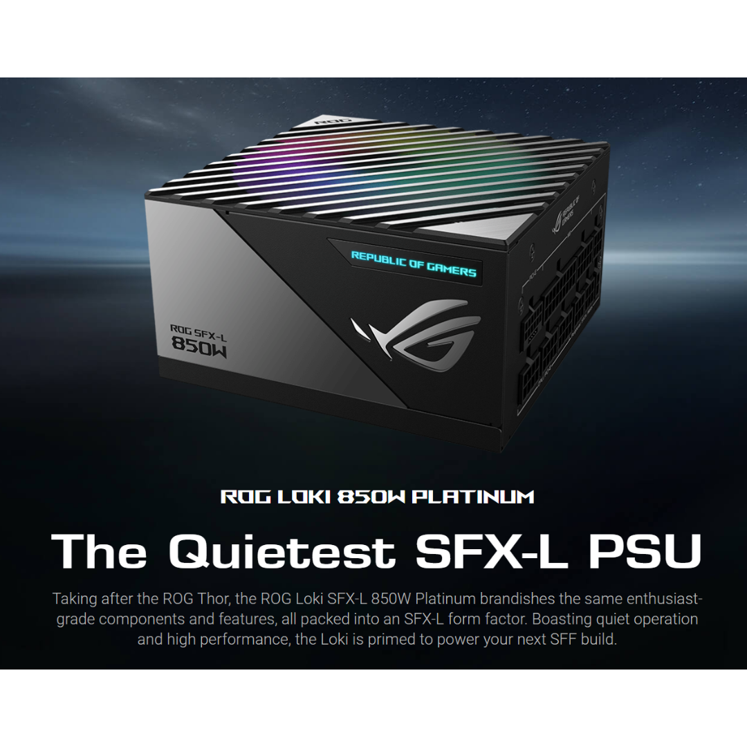 Asus ROG LOKI 850P SFX-L Platinum 80+ ROG-LOKI-850P-SFX-L-GAMING Power Supply