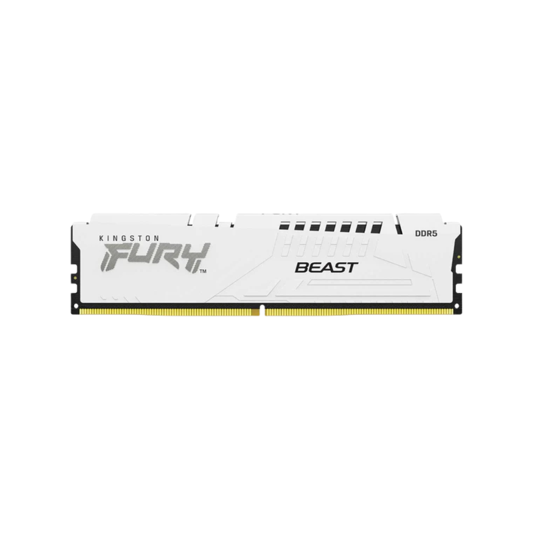 Kingston Fury Beast 32GB 1X32GB DDR5 Expo 6000MT/S CL36 Memory White KF560C36BWE-32