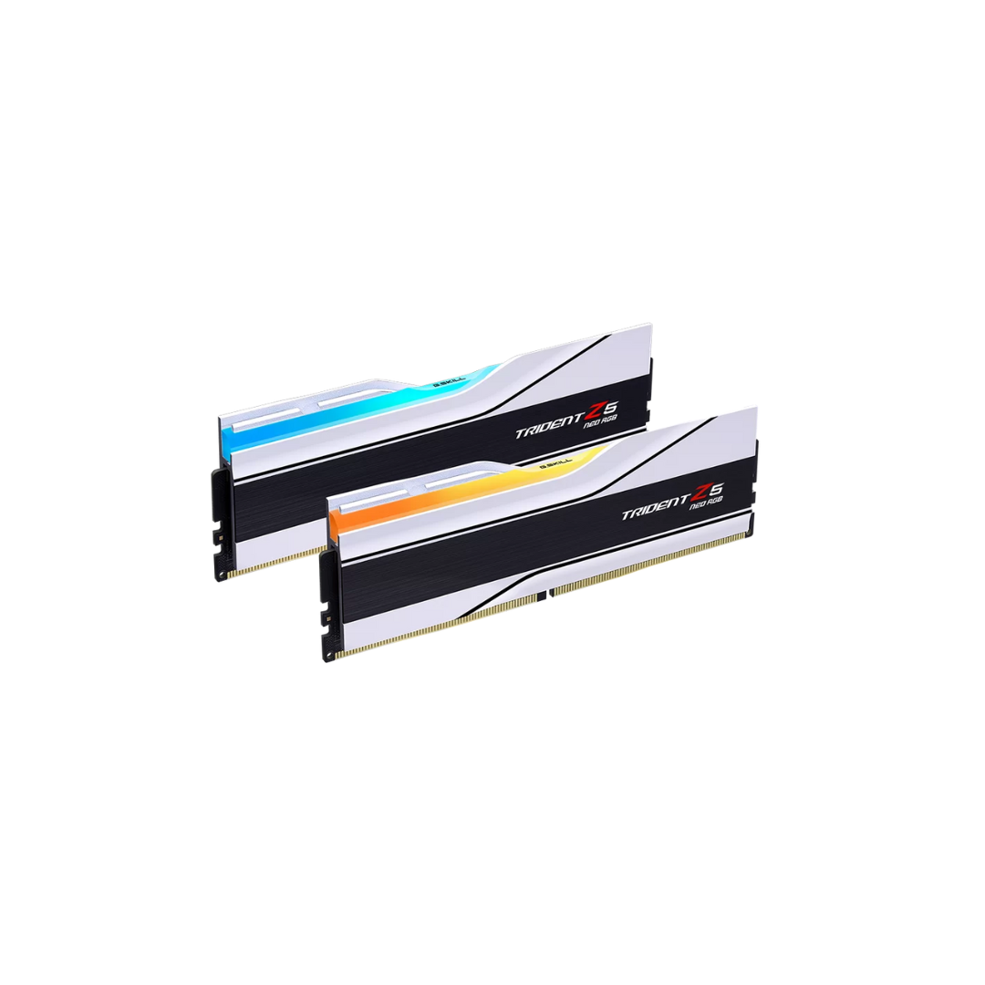 G.Skill Trident Z5 Neo RGB 32GB (2x16GB) DDR5 6000MT/s CL30-36-36-96 1.35V RAM | Desktop Memory | White | Kit of 2 | F5-6000J3036F16GX2-TZ5NRW