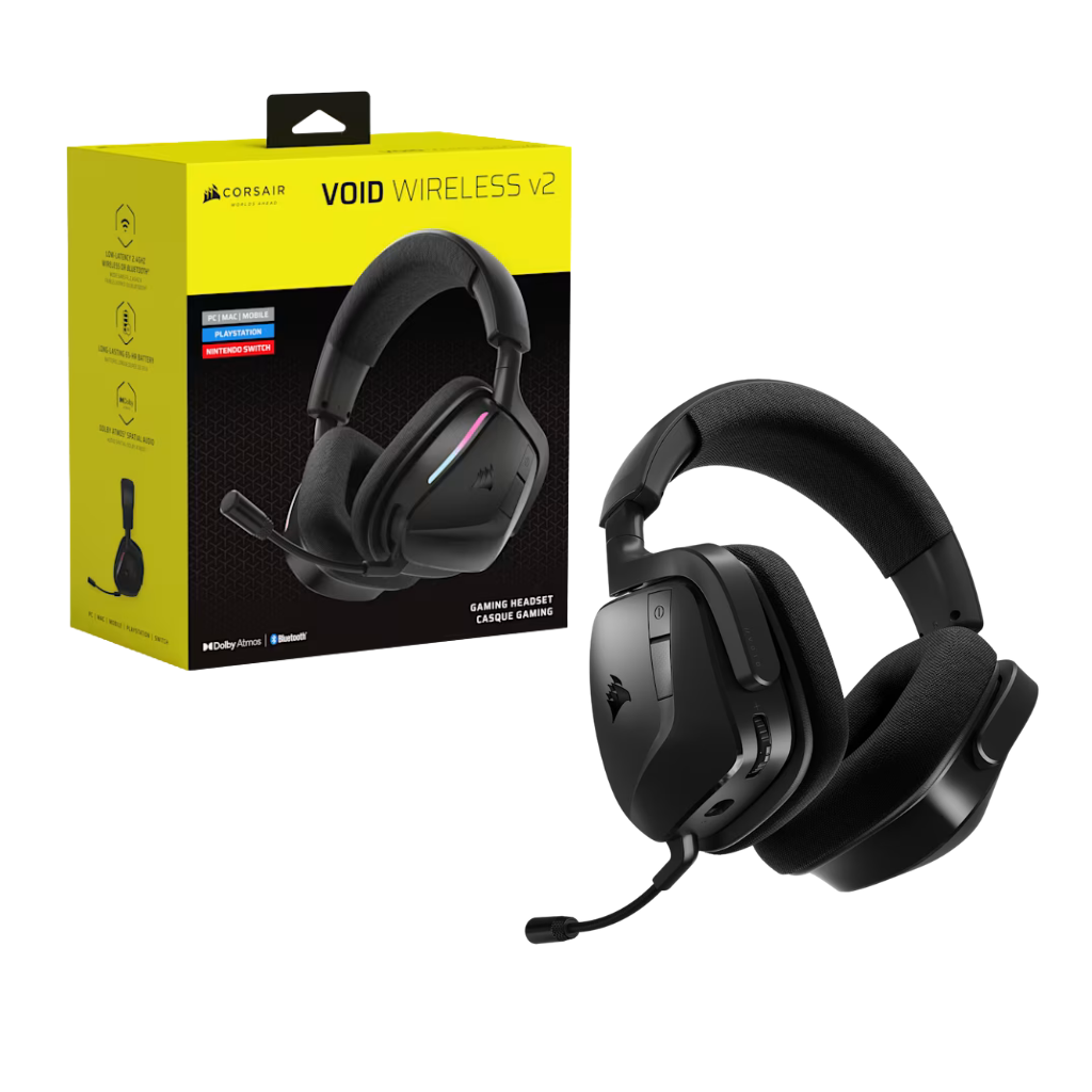 Corsair Void Wireless v2 Gaming Headset with Bluetooth for Nintendo Switch/ Playstation/ PC/ Mac/ Mobile ( Carbon CA-9011379-WW | White CA-9011380-WW )