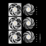 Gamdias Notus M1-1203 ARGB TRIO 120mm PWM Fan with Swappable Blade ( Black | White )