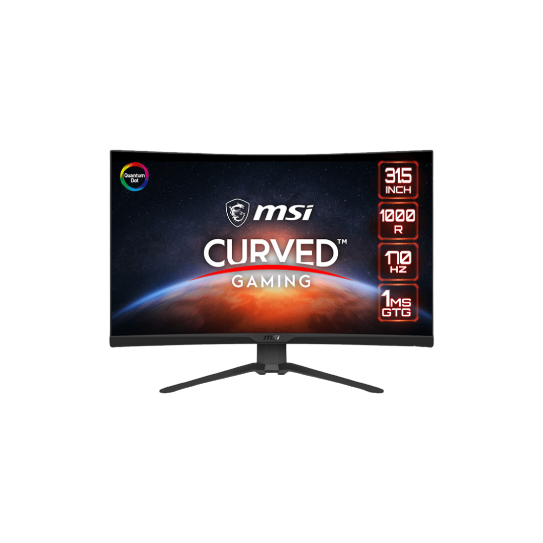 MSI MAG 325CQRF-QD 31.5" Curved VA 170Hz WQHD 1ms Rapid Gaming Monitor