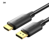 Vention DisplayPort Male to HDMI Male Cable 4K (3-Meters HFOBI/5-Meters HFOBJ)