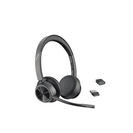 Poly Voyager 4320 UC Stereo USB-A Headset +BT700 USB-A Adapter